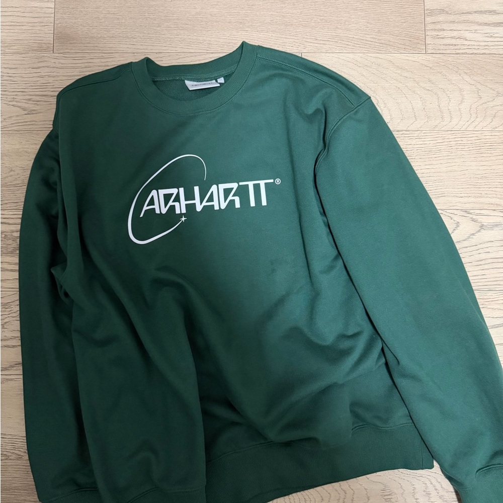 Carhartt WIP Men's Forest Green Crewneck Sweater
